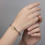 Geel gouden Christian fantasie armband