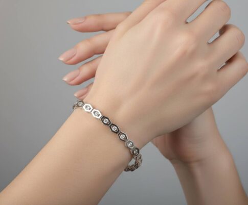 Christian wit gouden schakel armband