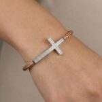 Christian kruis armband met diamanten