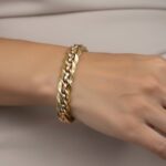 14 karaats tricolor armband