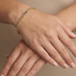 Gouden bicolor koningsarmband