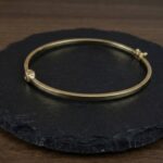 Geel gouden 14 karaat slavenarmband