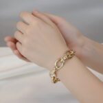 14 karaat holle tricolor armband