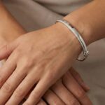 Wit goud zirkonia slavenarmband