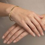 Geel gouden 14 karaat slavenarmband