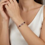 Christian synthetische robijn armband