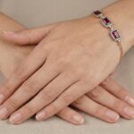 Christian synthetische robijn armband