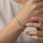 Christian wit gouden tennis armband