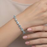 Christian aquamarijn armband