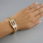 Slavenarmband 14 karaat goud met zirkonia