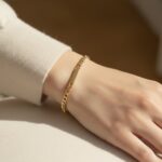 Gouden armband met platen
