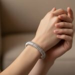 Wit gouden diamanten armband