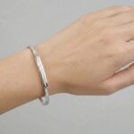 Wit goud slavenarmband met zirkonia