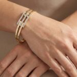 Slavenarmband 14 karaat goud met zirkonia