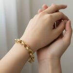 Gouden ovale jasseron armband