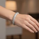 Wit gouden diamanten armband