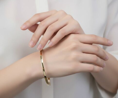 Goud Christian klemarmband