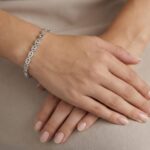 Christian wit gouden ovale armband