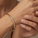 Gouden Christian slavenarmband met diamanten