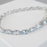 Christian aquamarijn armband