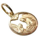 Geel gouden bescherm hanger