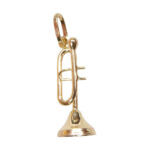 Gouden trompet hanger