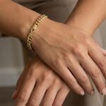 Gouden gourmette armband