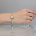 Gouden fantasie armband met zirkonia