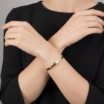 Geel gouden Christian fantasie armband