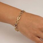 14 karaat gouden bicolor armband