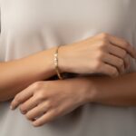 Gouden schakel armband