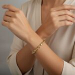 Gouden schakelarmband