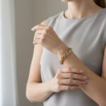 14 karaats tricolor armband