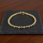 Smaragd en diamant tennis armband