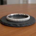 Wit gouden diamanten armband