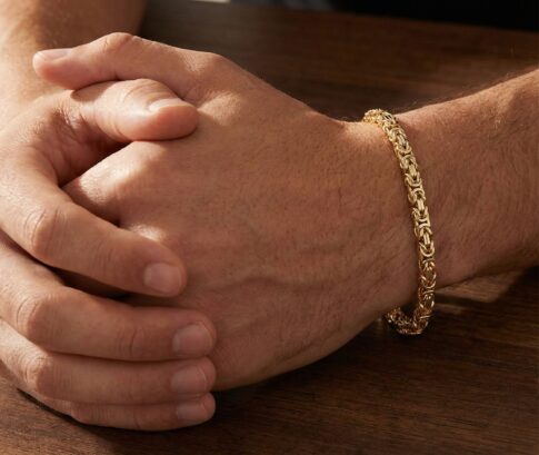 14 karaat gouden koningsarmband