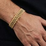 Christian heren armband 18 karaat goud