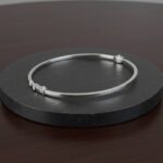 Christian wit gouden slavenarmband