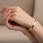 Geel gouden 14 karaat Christian armband