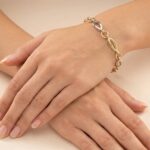 14 karaat gouden bicolor armband