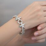 Gouden armband met turkoois