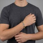 Christian bicolor heren armband