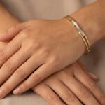 Gouden Christian scharnier armband