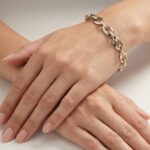 Wit en geel gouden armband