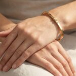 Atelier Christian geel gouden slavenarmband