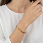 Gouden gourmette armband