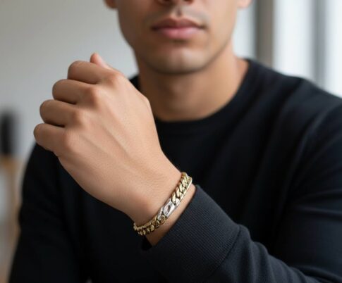 Christian goud heren armband