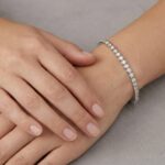 Christian wit gouden tennis armband