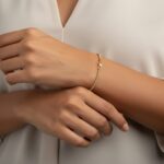 Gouden Christian balletjes armband