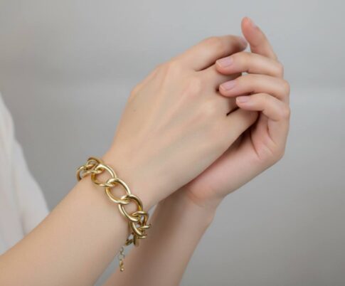 Christian gouden schakel armband